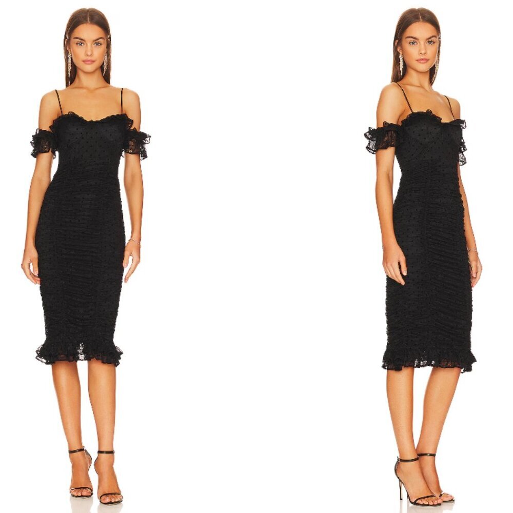 NWT MAJORELLE Clare Lace Midi Dress